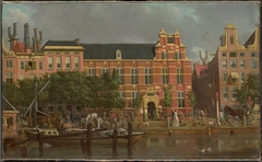 De Latijnse school op het Singel te Amsterdam by Jacob Smies