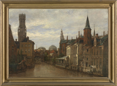 De Rozenhoedkaai in Brugge by Antoon Joostens