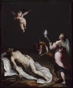 Dead Christ Mourned by Angels by Felice Riccio