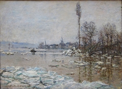 Debacle at Vétheuil, View of Lavacourt by Claude Monet