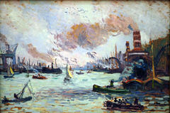 Der Hafen von Rotterdam by Maximilien Luce