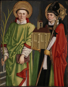 Die Heiligen Laurentius und Wolfgang by Bartholomäus Zeitblom