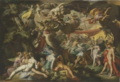 Die Hochzeit von Peleus und Thetis by Abraham Bloemaert