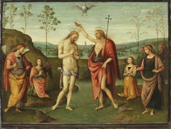 Die Taufe Christi by Pietro Perugino