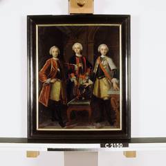 Drie jongens van de Van Bylandt familie by Theodorus Caenen