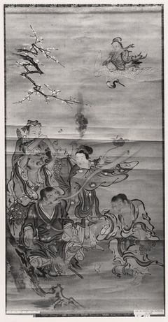 Eight Daoist Immortals by Kanō Tanshin