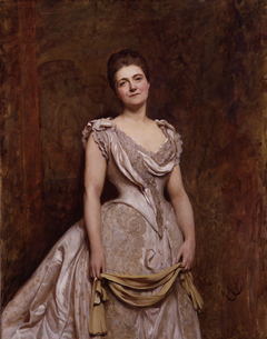 Emilia Francis (née Strong), Lady Dilke by Hubert von Herkomer