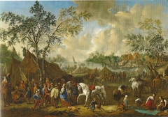 Encampment near a River by Jan Frans van Bredael