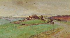 English Country Scene by Edward Noel Barraud