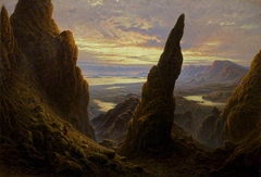 Entrance to the Cuiraing, Skye by Waller Paton