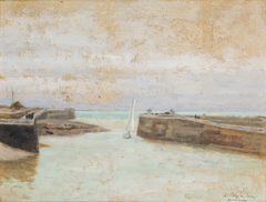 Entrance to the Harbour at St Valery en Caux by Józef Pankiewicz