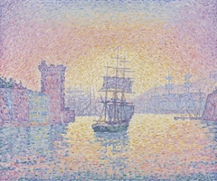 Entrée du port de Marseille by Paul Signac