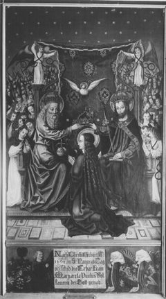 Epitaph der Margarethe Volckamer mit Krönung Mariens by Bambergisch um 1494