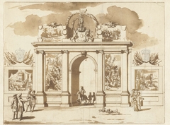 Ereboog voor Willem III, op de Plaats te 's-Gravenhage, 1691 by Unknown Artist