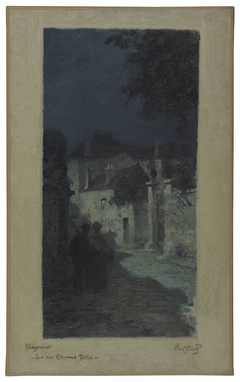 Esquisse pour la mairie de Bagneux : rue Etienne Dolet, paysage by Paul Steck