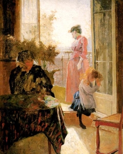 Estudio para el balcón by Cristóbal Rojas