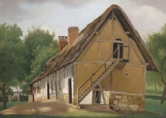 Farm Building at Bois-Guillaume, near Rouen by Jean-Baptiste-Camille Corot