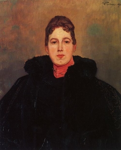 Female Portrait by Wilhelm Trübner