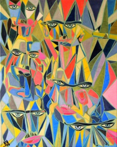 Fragmented Faces by Angela Monteiro