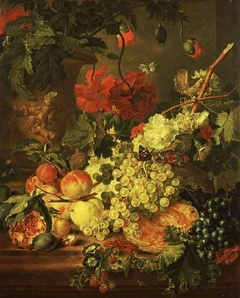 Fruit and flowers by Jan van Huysum