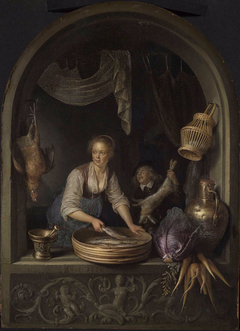 Girl in a Window by Gerrit Dou