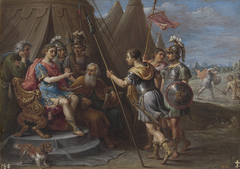 Godofredo y el Consejo escuchan la demanda de Armida by David Teniers the Younger