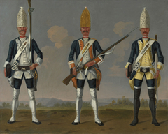 Grenadiers, Infantry Regiments "Mansbach", "Baumbach" & "Isenburg" by David Morier