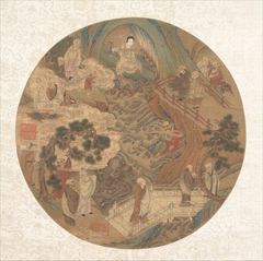 Guanyin and the sixteen luohans by Anonymous