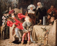 Gustav Vasa as Child in front of King Hans by Jenny Nyström