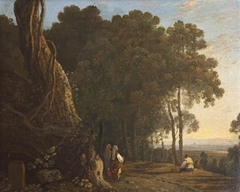 Gypsies at the Entrance to a Wood by Richard Wilson