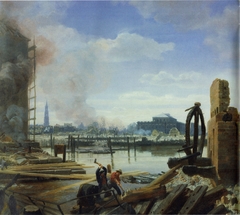 Hamburg after the Fire of 1842 by Jacob Gensler