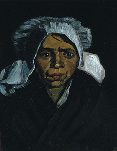 Head of a Peasant Woman with White Cap by Vincent van Gogh