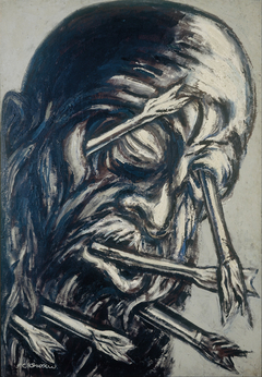 Head Pierced with Arrows, from the Los teules series by José Clemente Orozco