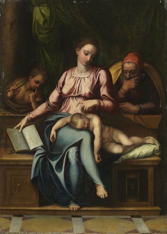 Heilige Familie mit Johannesknaben by Marcello Venusti