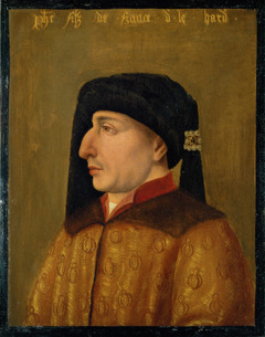 Herzog Philipp der Kühne (1342-1404) von Burgund im Profil by Unknown Artist