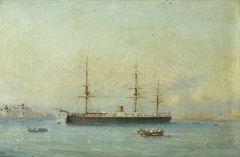 HMS Monarch by Luigi Galea