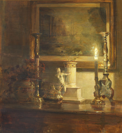 Interior from the artist's home. by Carl Holsøe