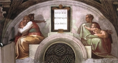 Josiah, Jeconiah and Shealtiel by Michelangelo