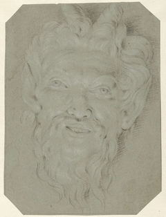 Kop van een faun by Unknown Artist