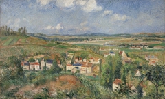 L'Hermitage in Summer, Pontoise by Camille Pissarro