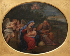 La Sainte Famille dans un paysage by Francesco Albani