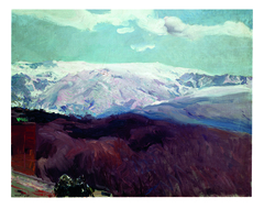 La Sierra Nevada en hiver by Joaquín Sorolla