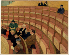 La Troisième galerie du théâtre du Châtelet by Félix Vallotton