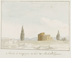 Landhuis aan voet van Monte Pellegrino by Louis Ducros