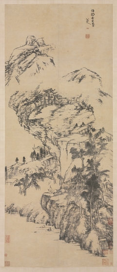 Landscape after Guo Zhongshu by Bada Shanren