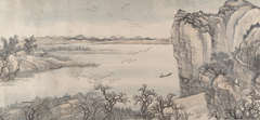 Landscape in the Style of Juran and Yan Wengui by Wang Hui