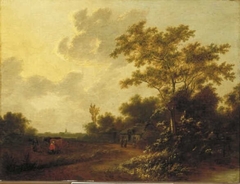 Landscape with Milkmaid by Jan Snellinck III