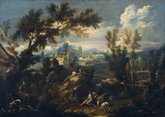 Landscape with Shepherds by Alessandro Magnasco