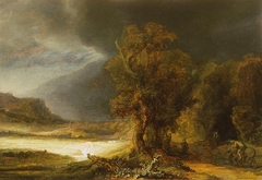 Landscape with the Good Samaritan by Rembrandt