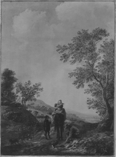 Landschaft mit Jagdgruppe (Art des) by Philips Wouwerman